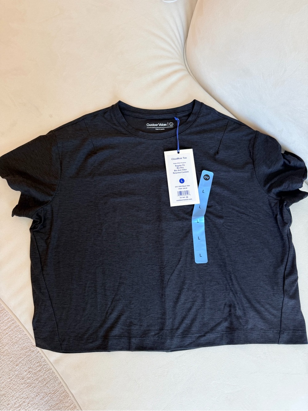 Outdoor Voices Women’s Black Crew Neck Tee